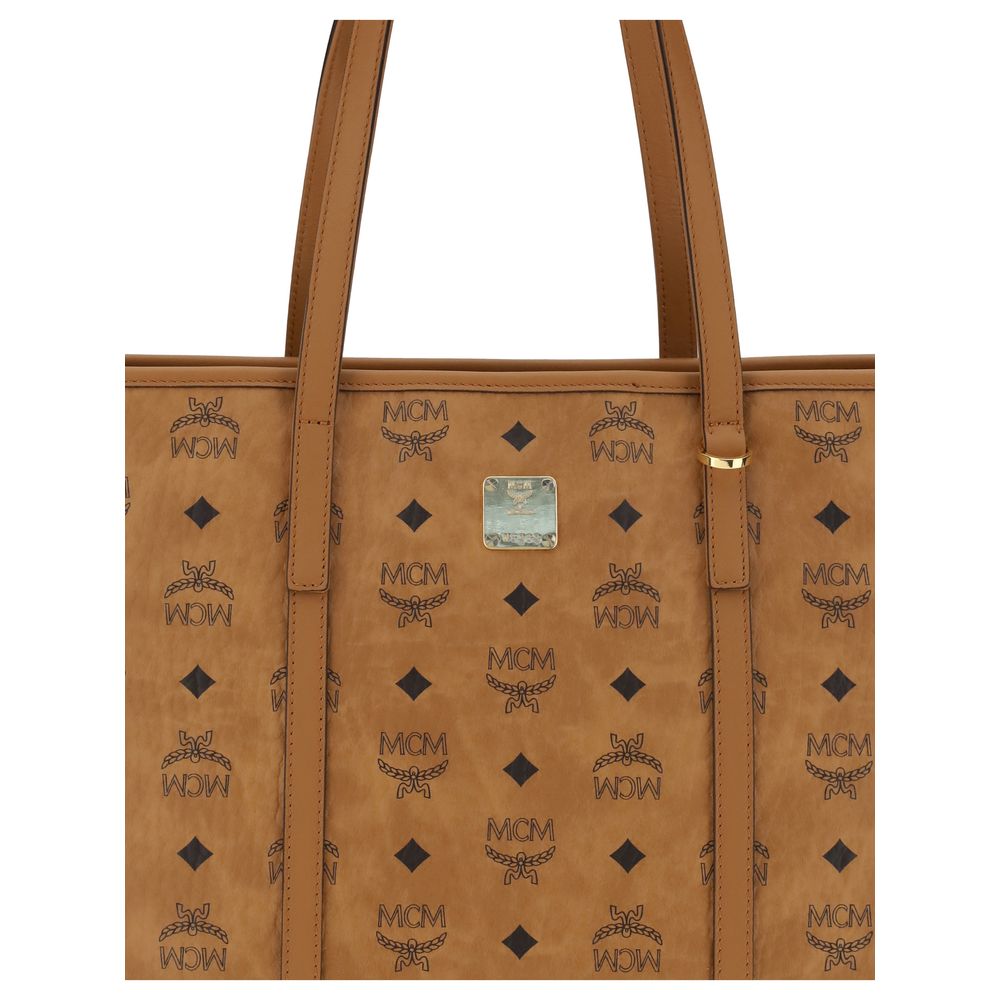Beige Fabric Handbag