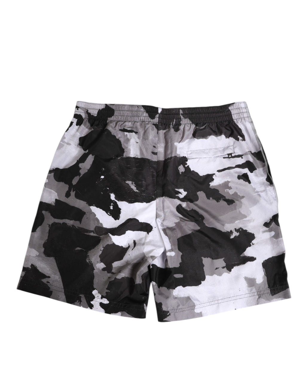Black White Camouflage DG Logo Men Swimwear
