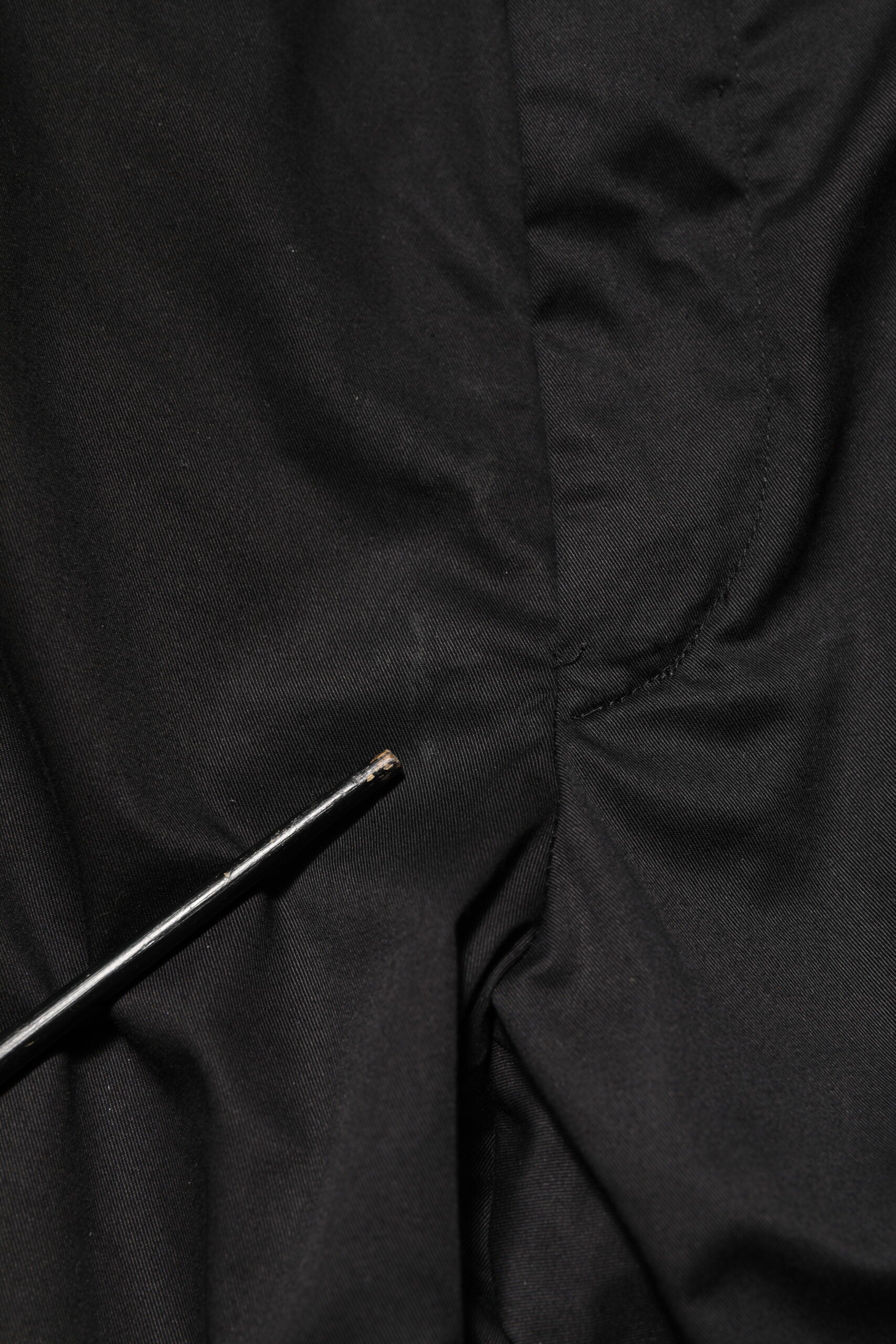 Black Cotton Tapered Men Formal Trousers Pants