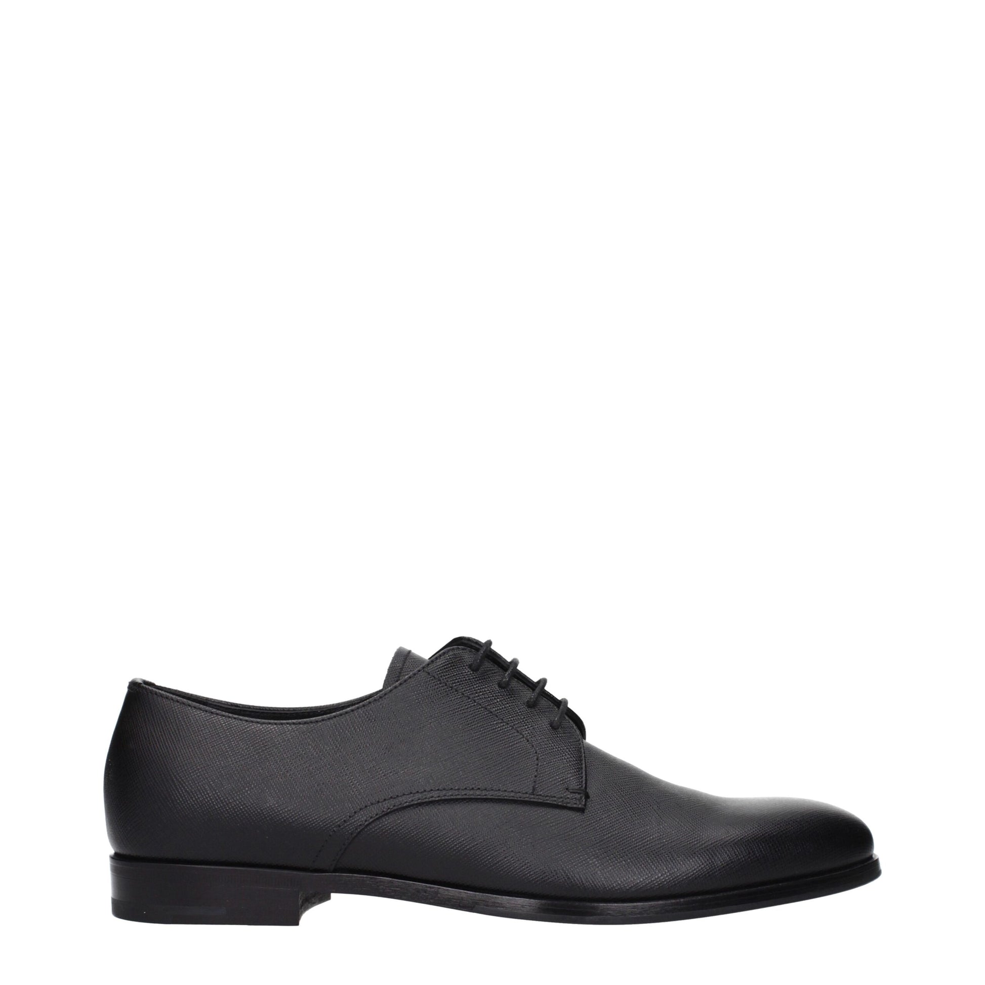 Black Leather Oxfords And Derbies