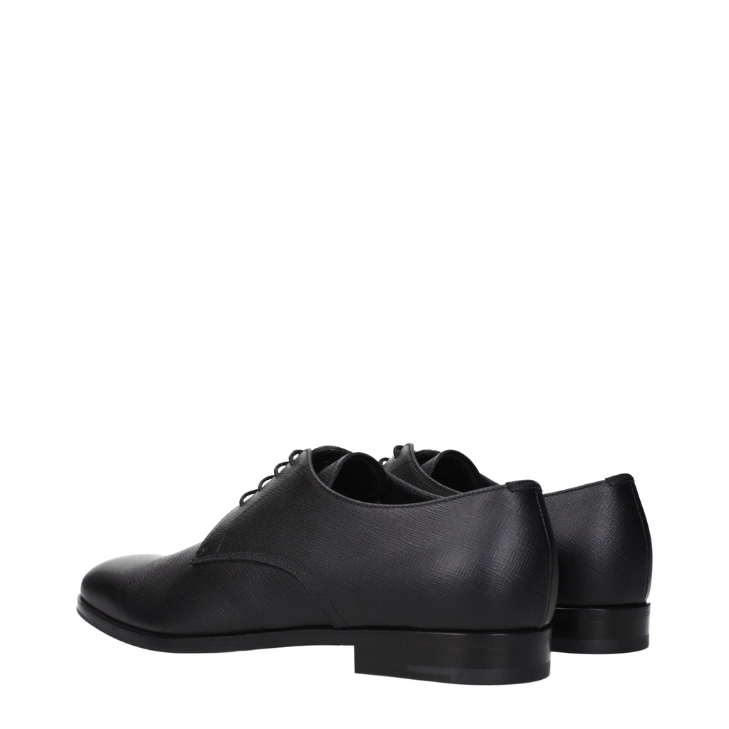 Black Leather Oxfords And Derbies