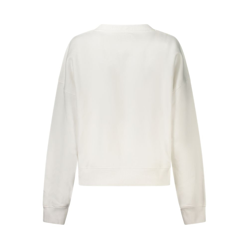 White Cotton Women Sweater