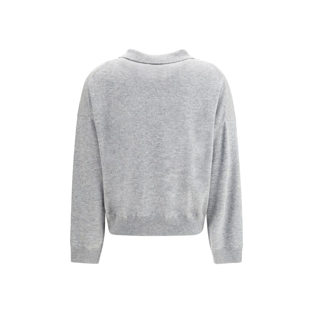 Gray Fleece Wool Sweatshirt