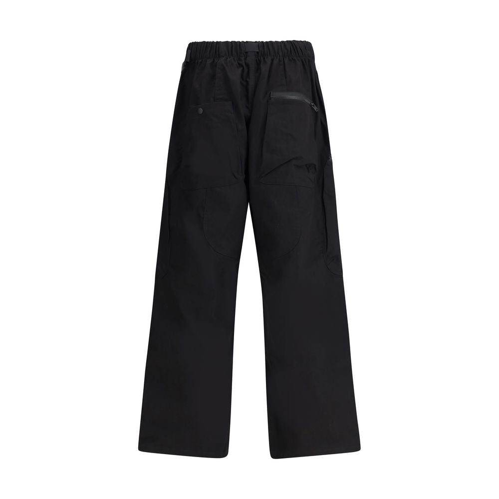 Black Cotton Cargo Pants