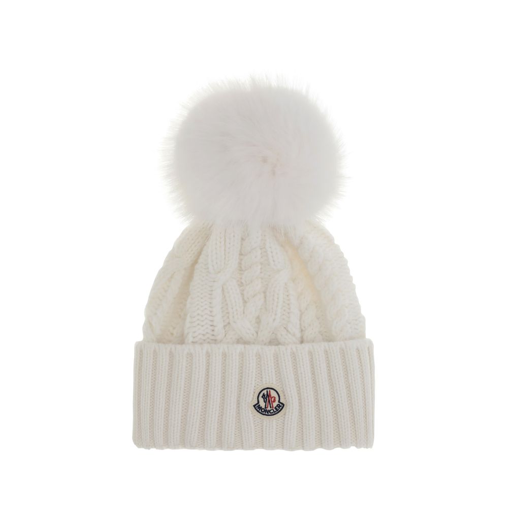 Cashmere blend Hat with pom-pon