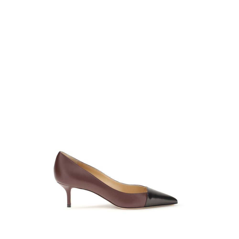 Multicolor Calf Leather Bos Taurus Mid Heel Pumps