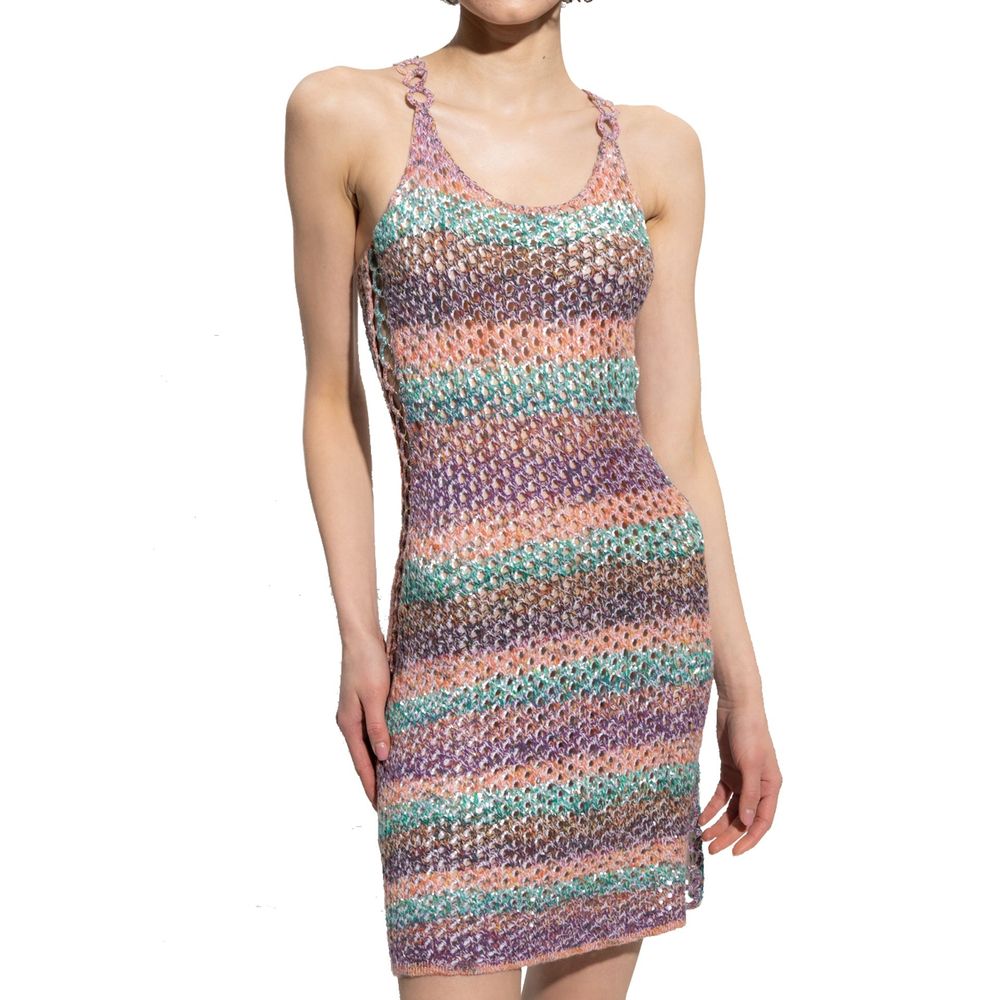 Multicolor Wool Casual Dress