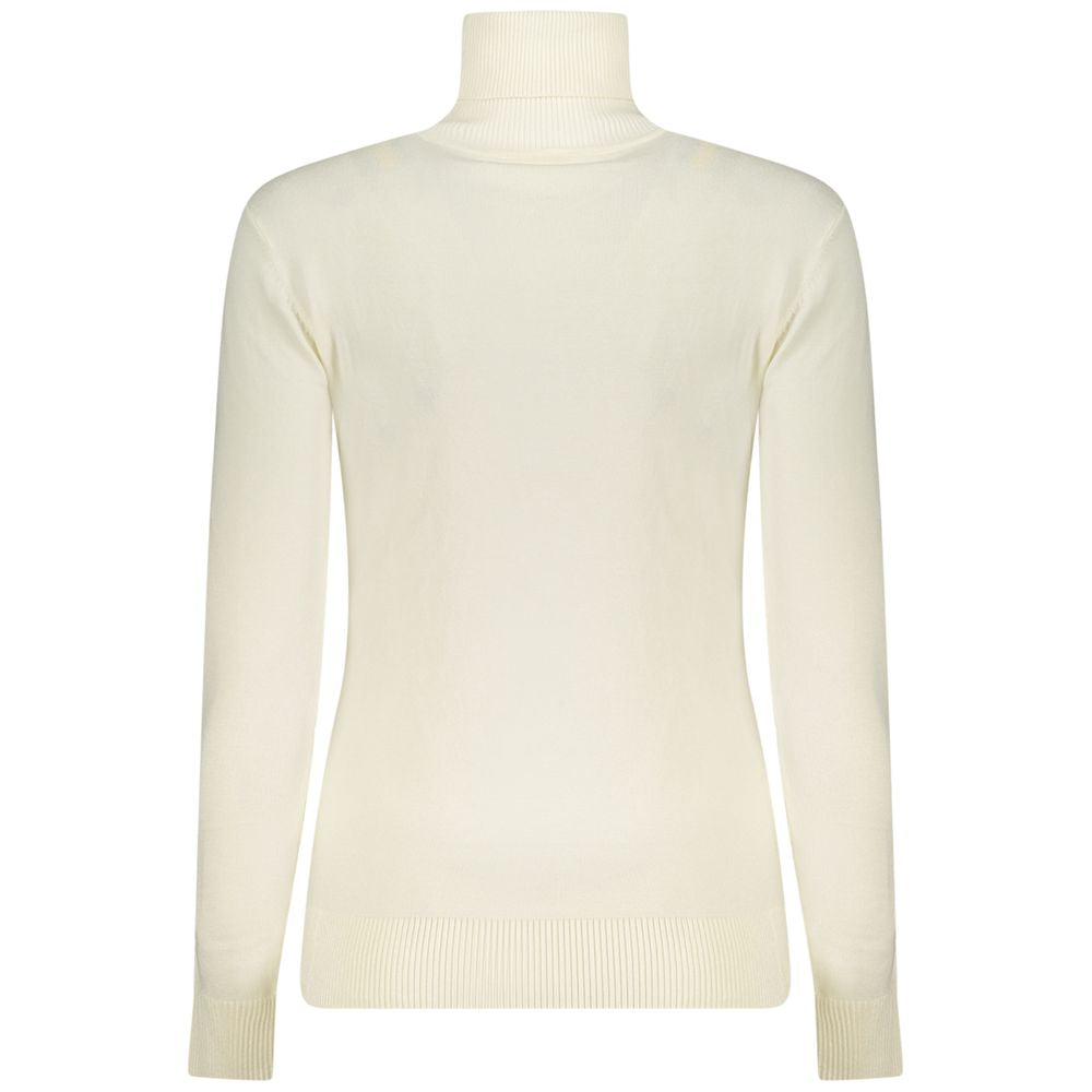 White Viscose Women Sweater