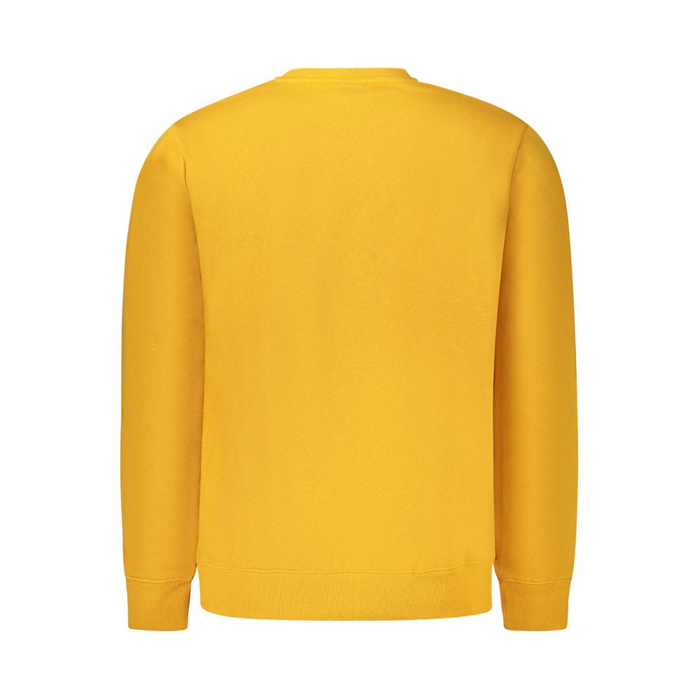 Yellow Cotton Men Sweater