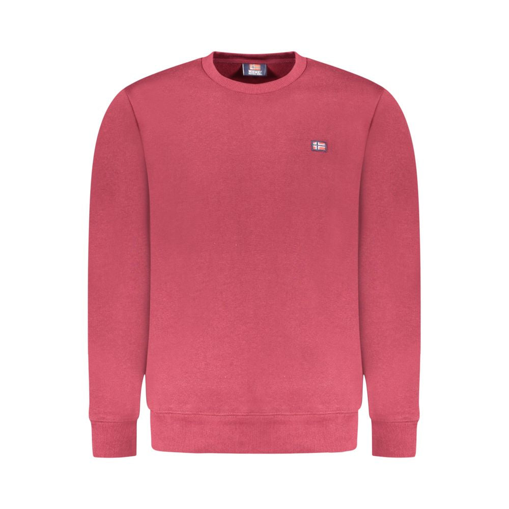 Red Cotton Men Sweater