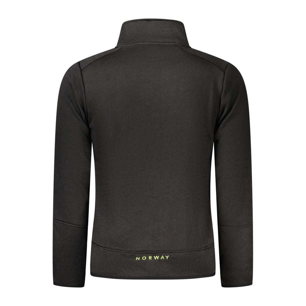 Black Polyester Men Sweater
