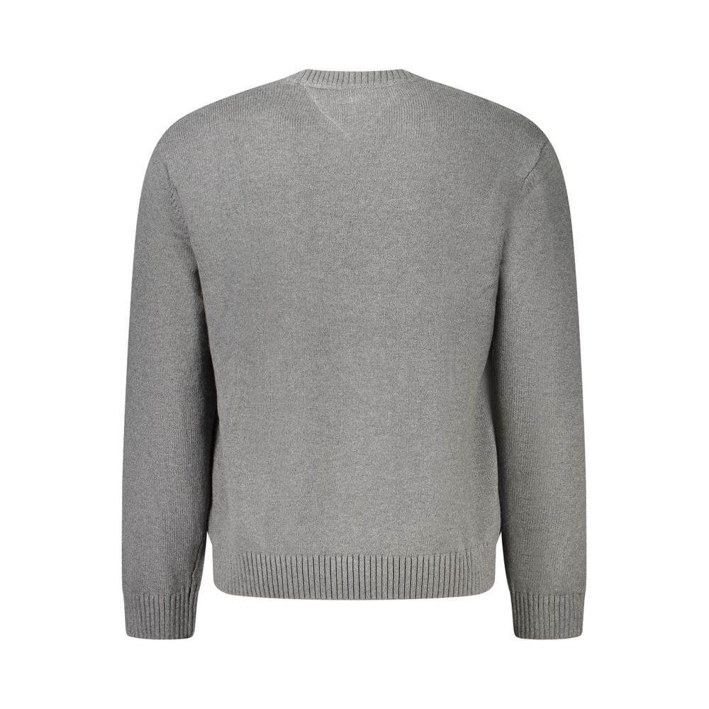 Gray Cotton Men Sweater