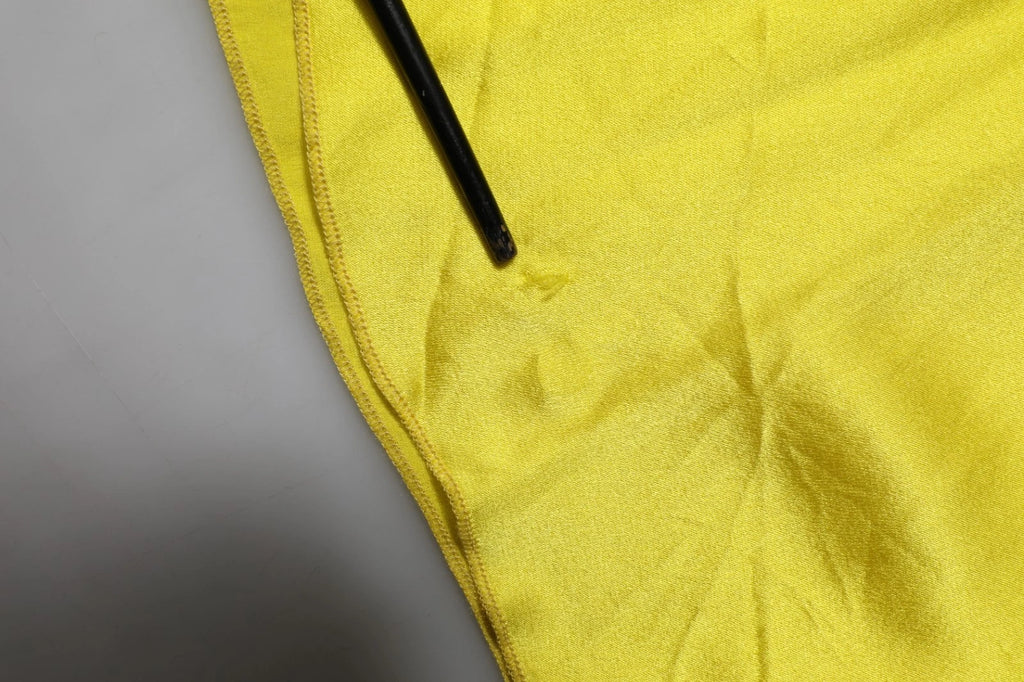 Yellow Silk Satin Slip Maxi Spaghetti Strap Maxi Dress