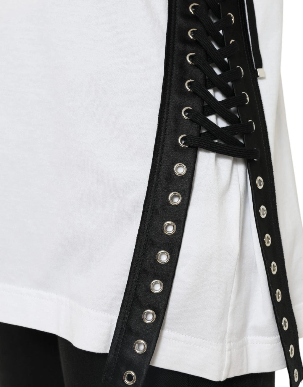 White Cotton 2000 Fashion Print Logo T-shirt
