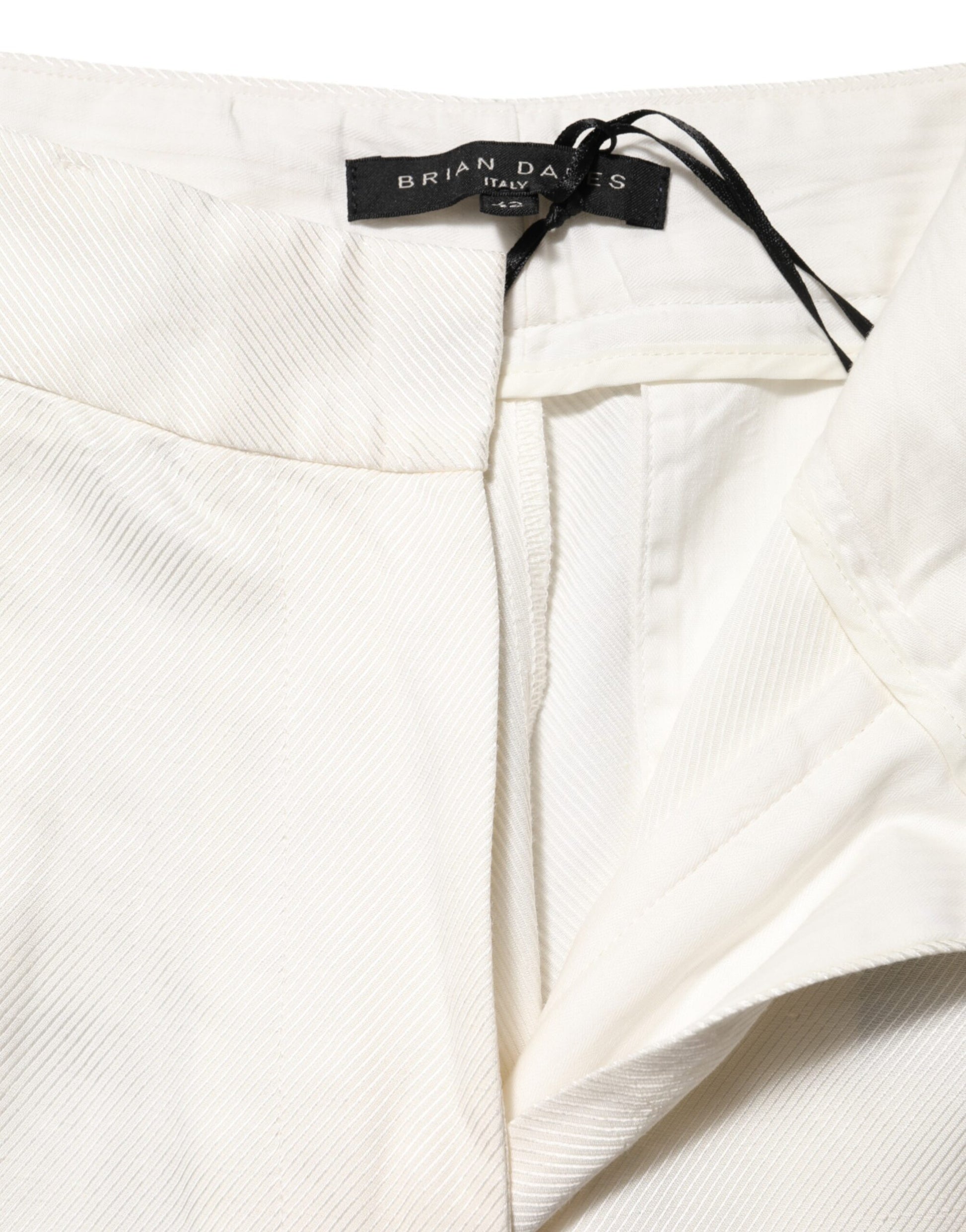 White Viscose Linen Wide Leg Palazzo Womens Pants