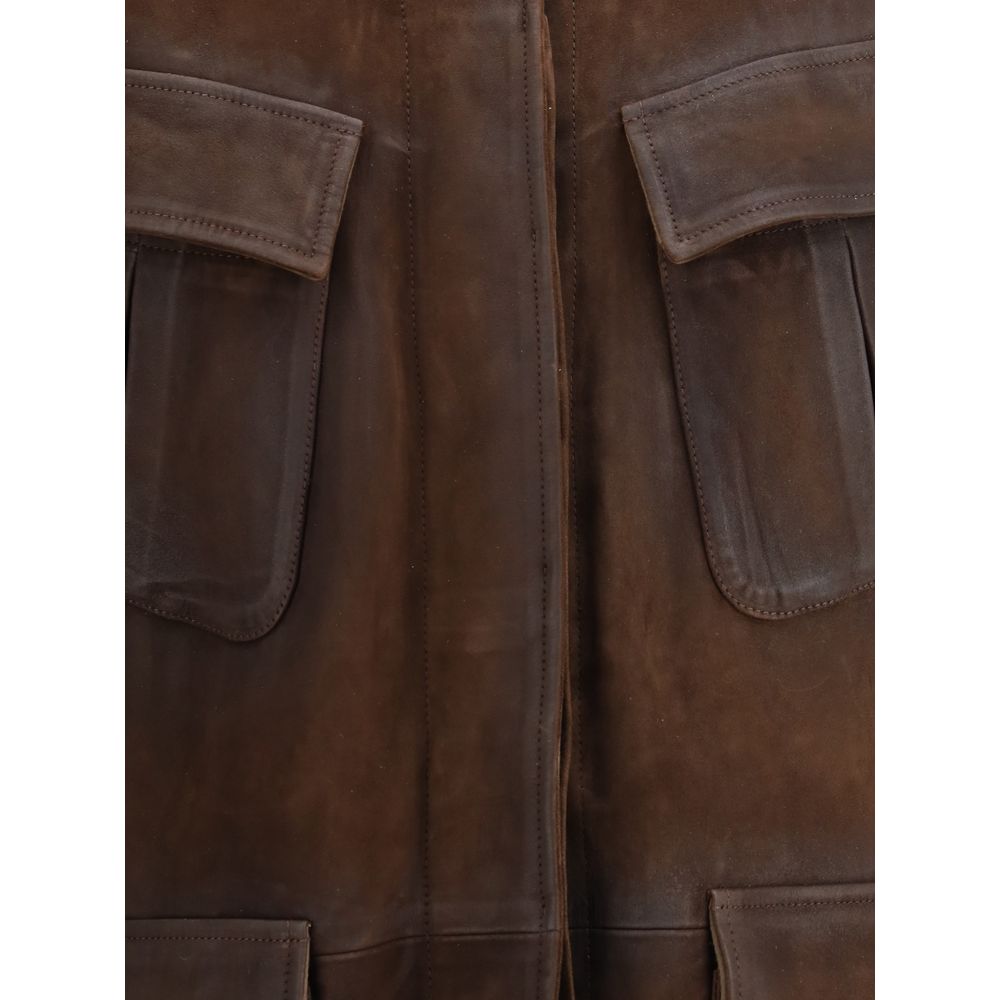 Brown Goatskin Clothing