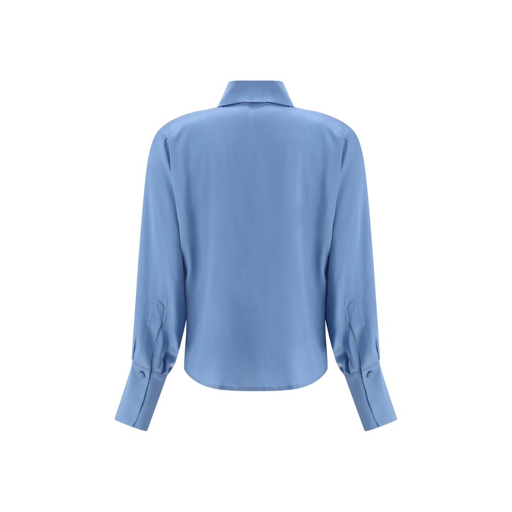 Light Blue Silk Shirt