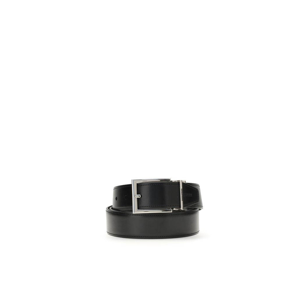 Black Calf Leather Bos Taurus Regular Belt