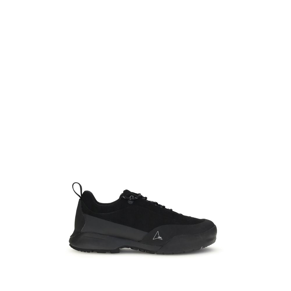 Black Polyamide Athletic Sneakers