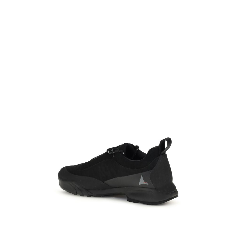 Black Polyamide Athletic Sneakers