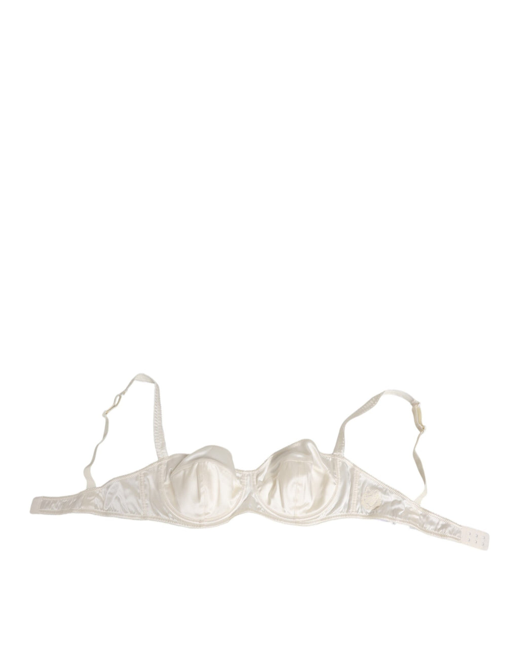 White Silk Satin Balconnet Lingerie Bra Underwear