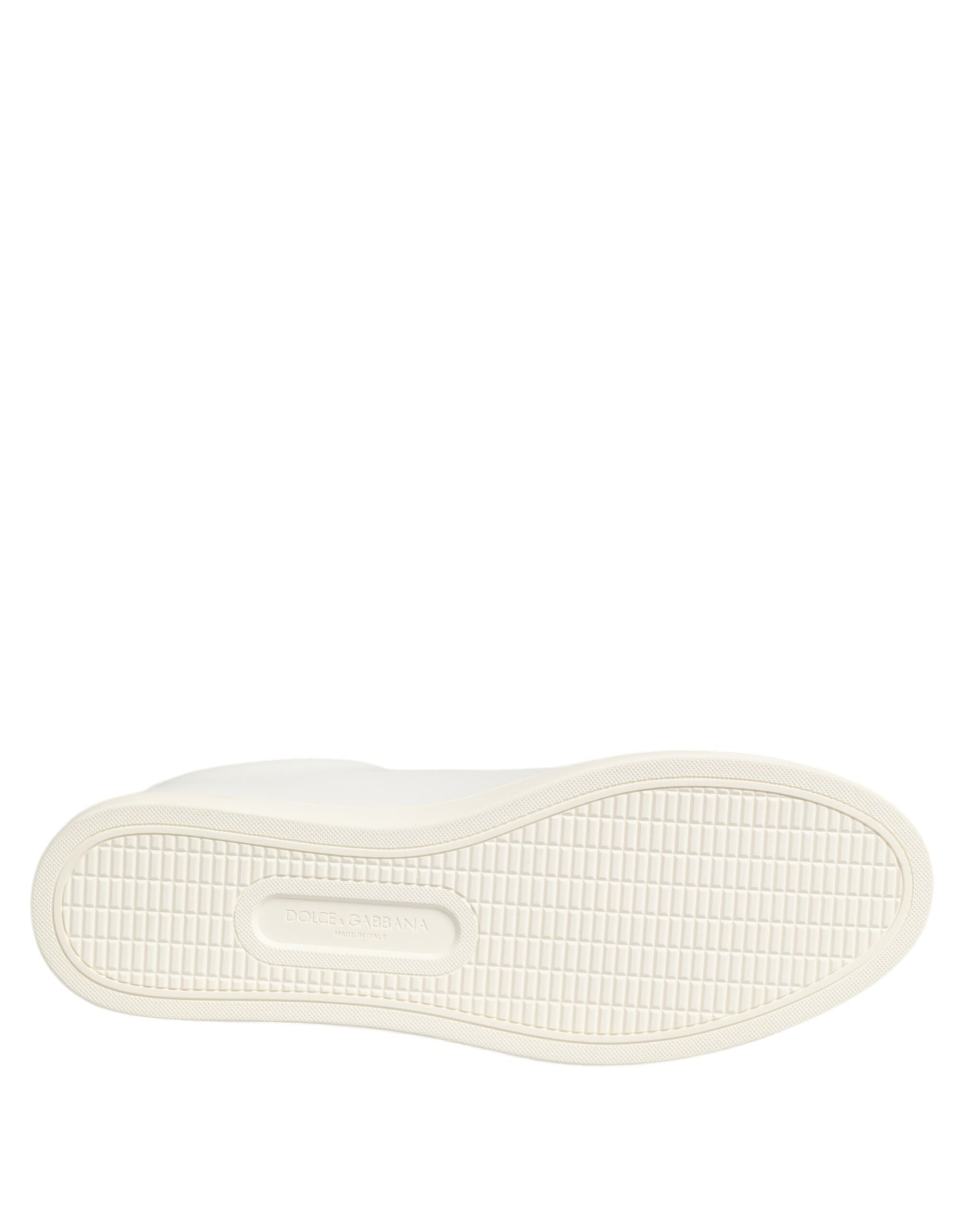 White Leather Rose Embroidery Low-Top  Shoes