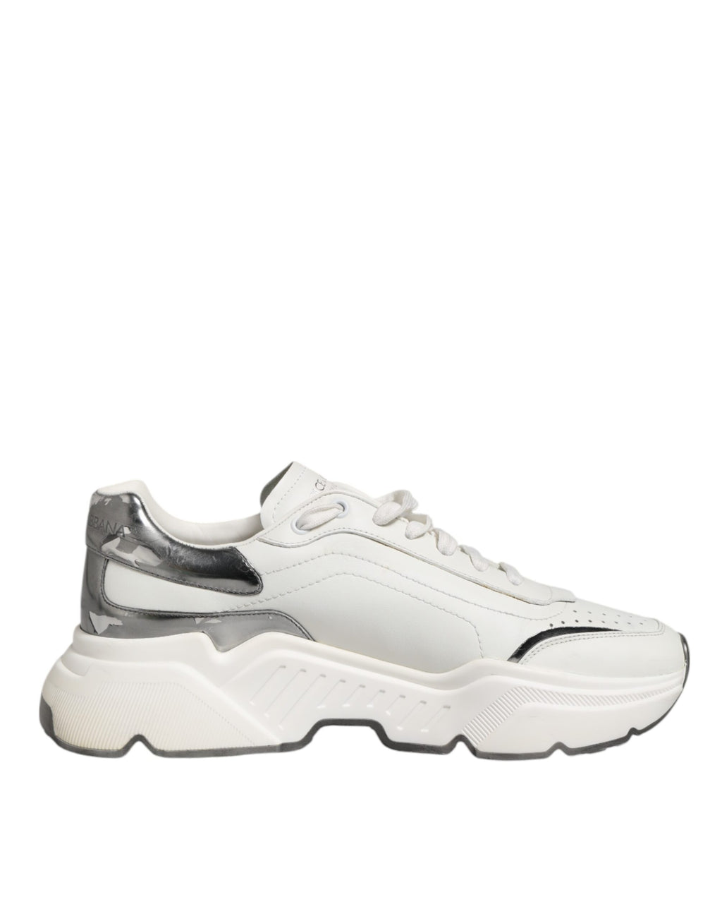 White Silver DAYMASTER Leather Men Sneakers Shoes