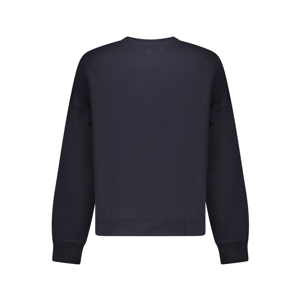 Blue Cotton Men Sweater