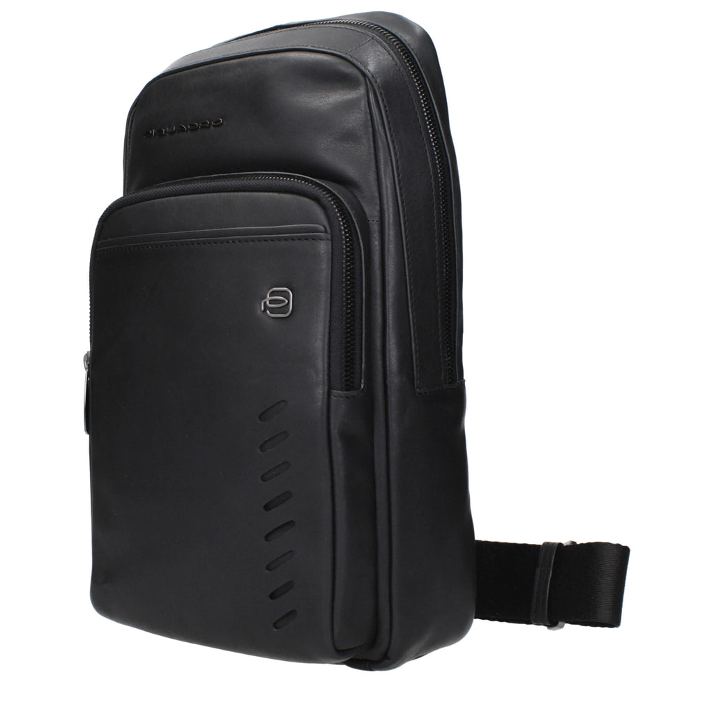 Black Leather Crossbody Bag