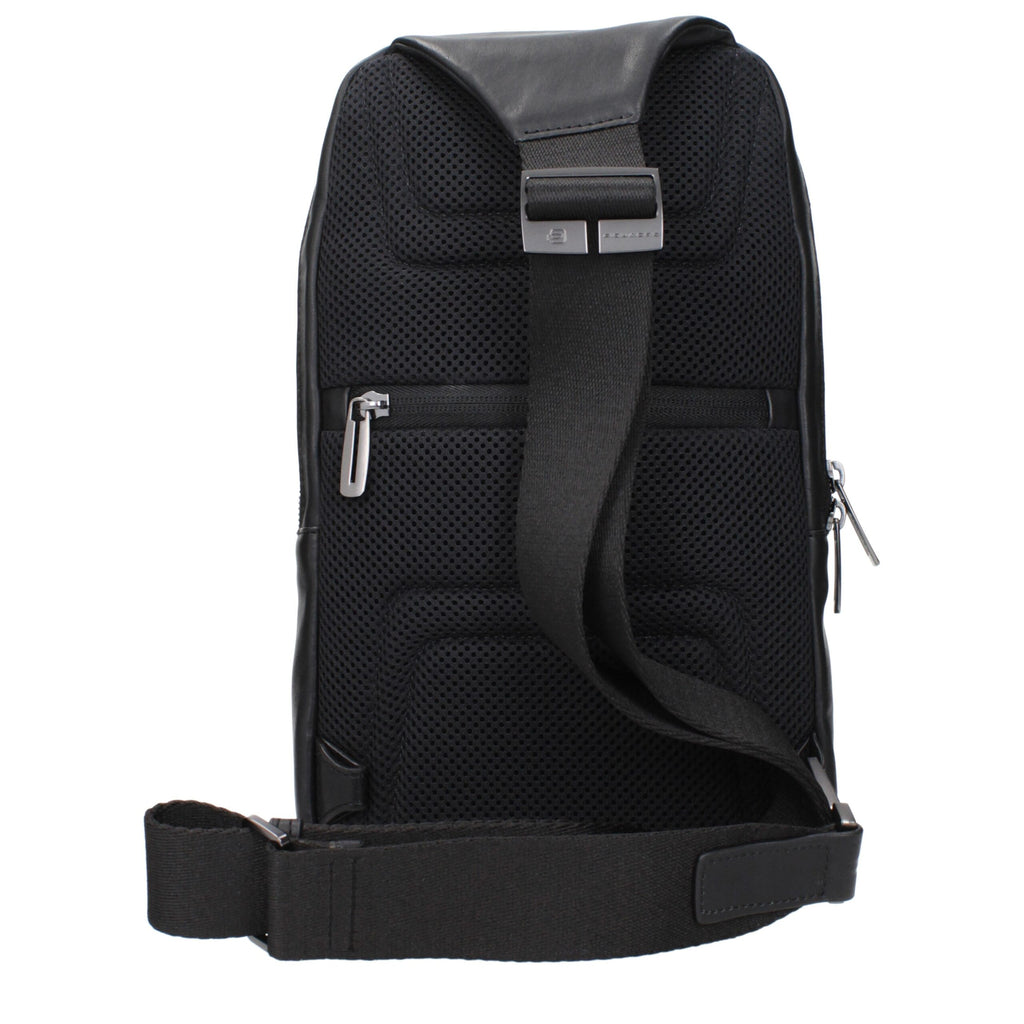 Black Leather Crossbody Bag