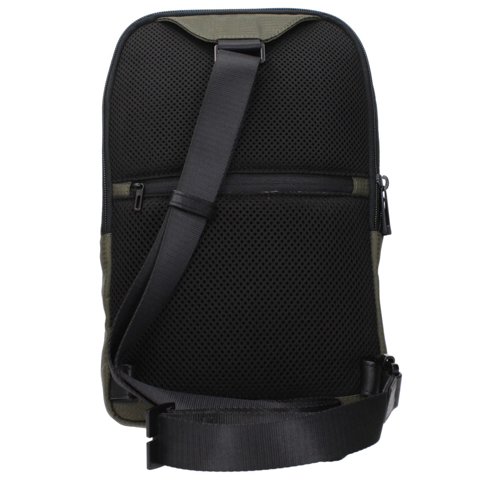 Green Fabric Crossbody Bag