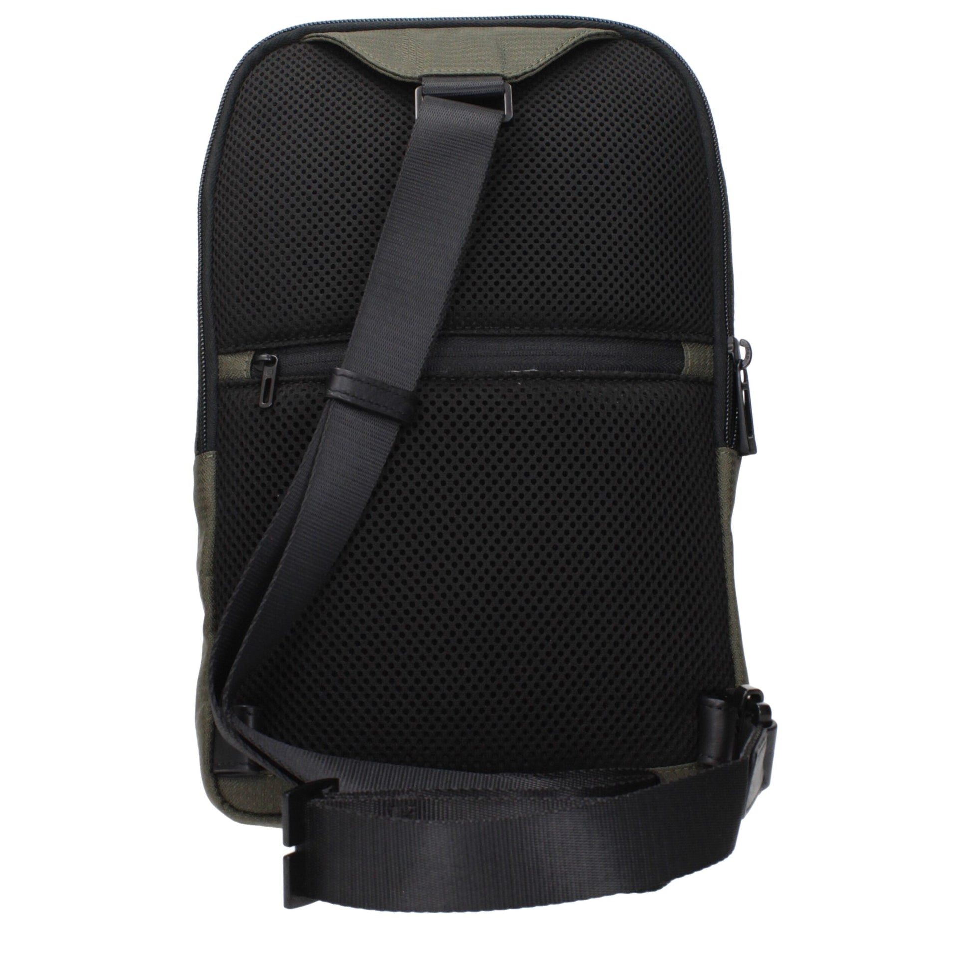 Green Fabric Crossbody Bag