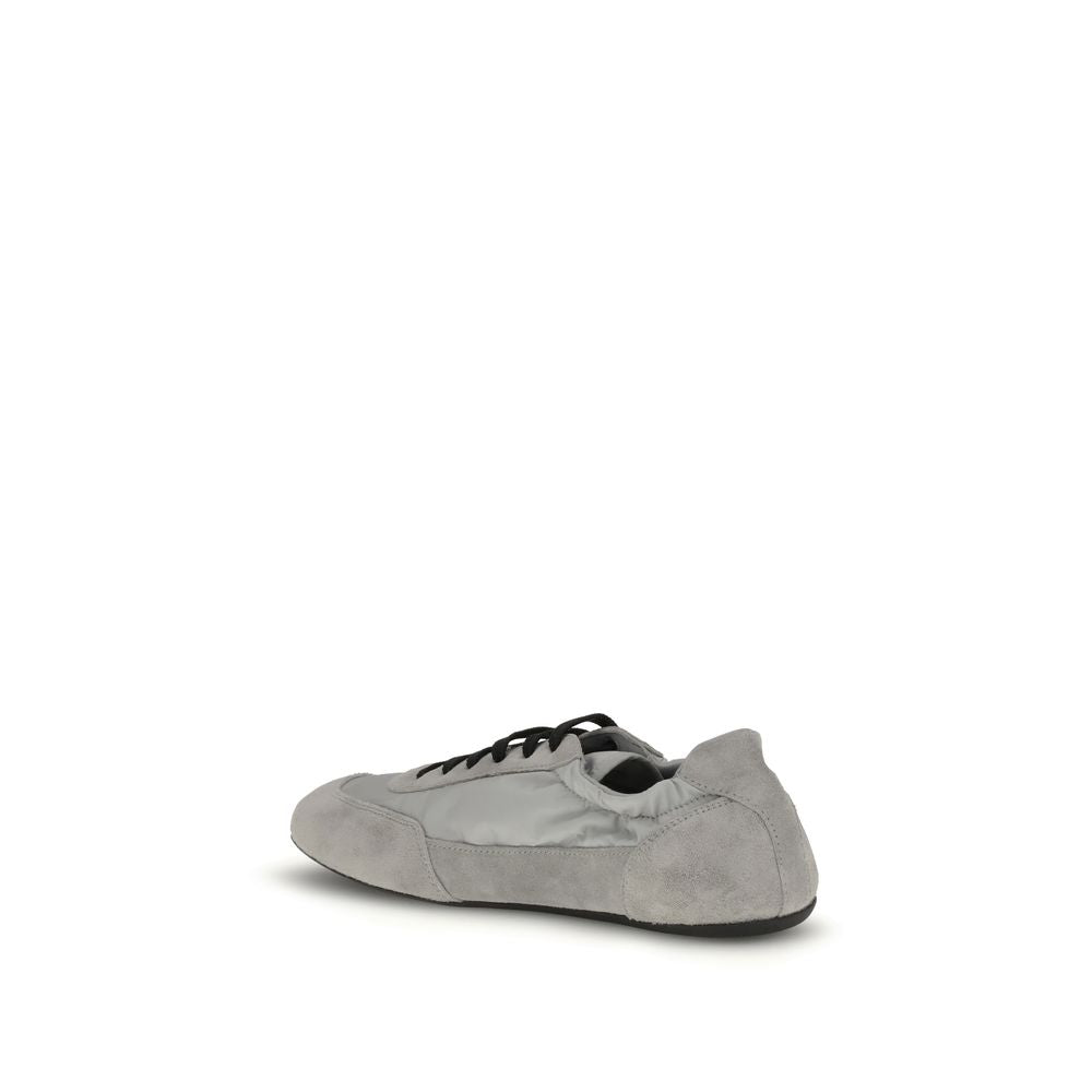 Gray Rubber Athletic Sneakers