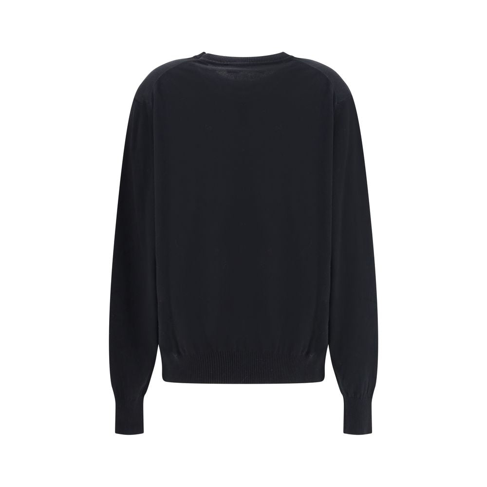 Black Cotton Sweatshirt