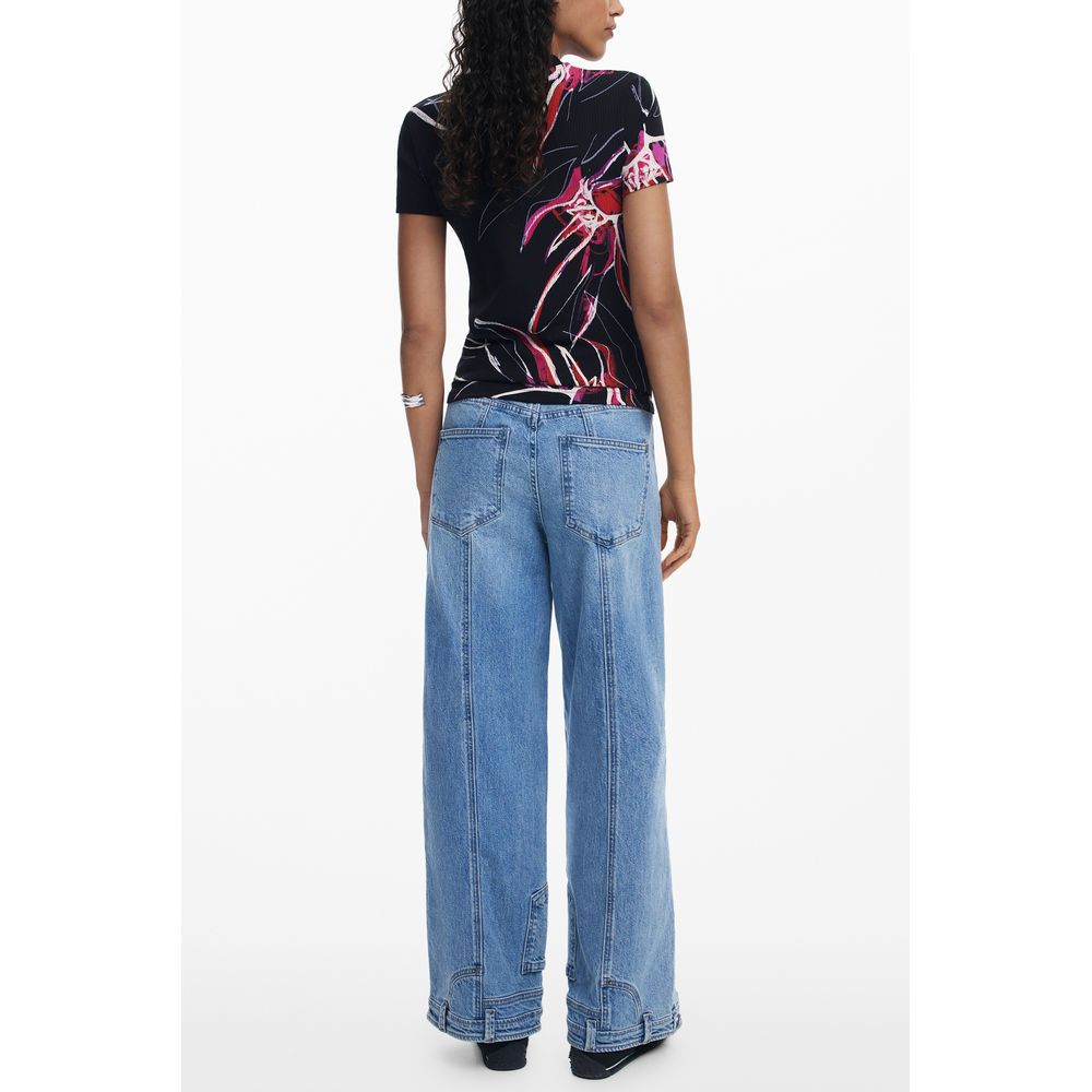 Nero Viscosa Women T-Shirt