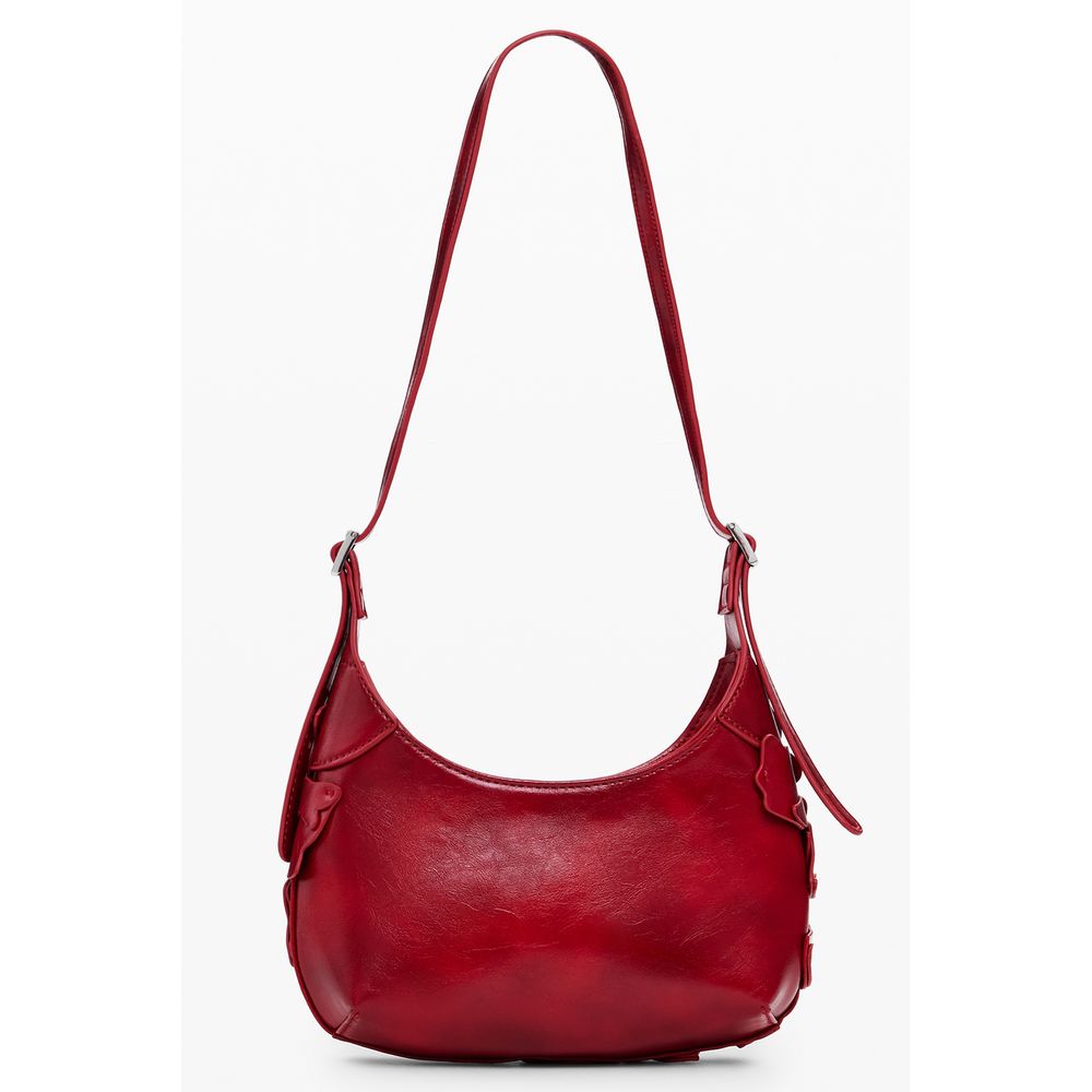 Red Polyethylene Women Handbag
