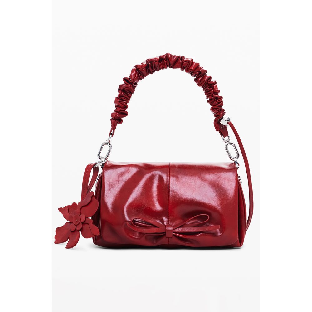 Red Polyethylene Women Handbag