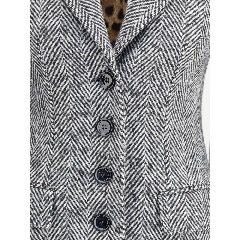 Gray Fleece Wool Coat