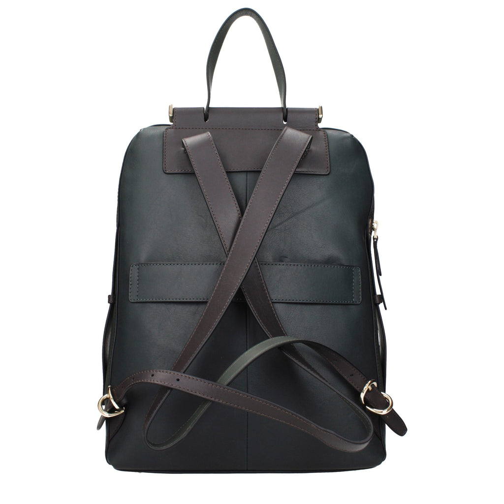 Green Leather Backpacks