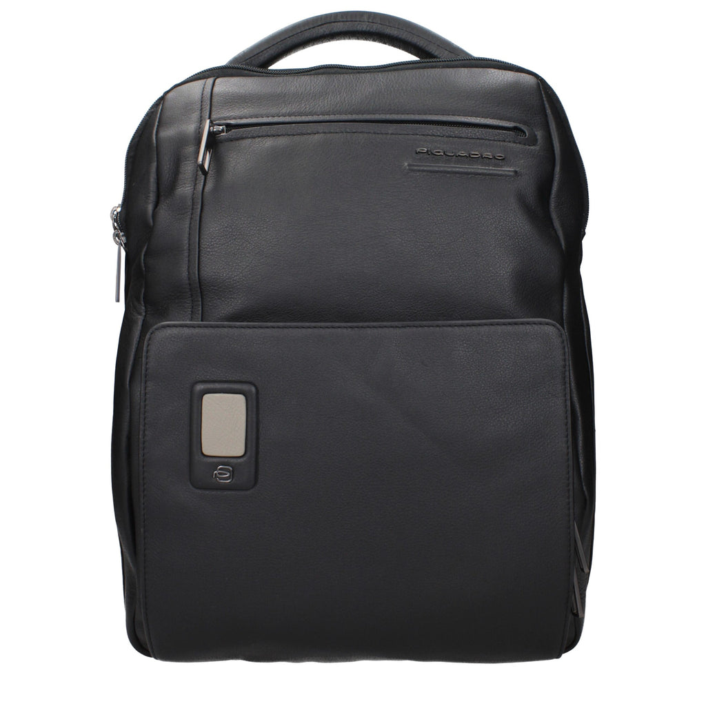 Black Leather Backpack