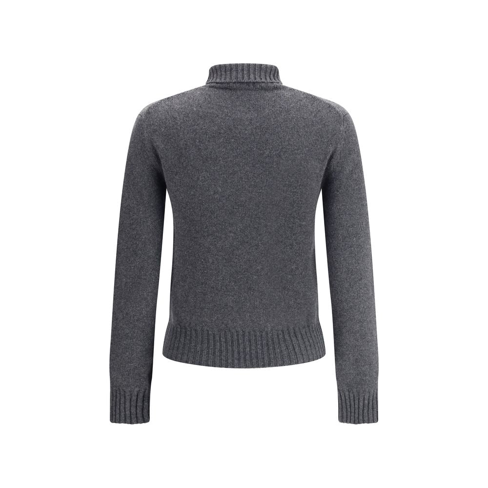 Gray Cashmere Turtleneck