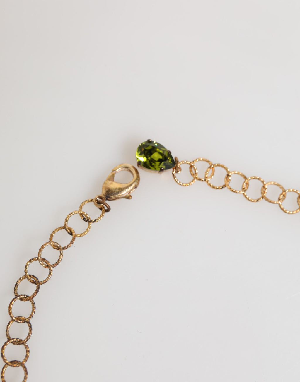 Red Rose Floral Crystal Embellished Statement Jewelry Necklace