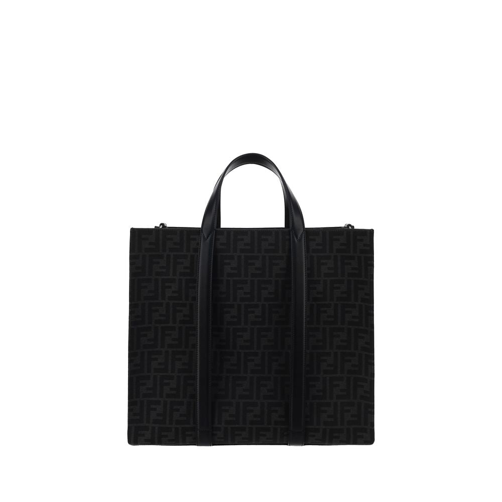 Black Polyester Shoulder Bag