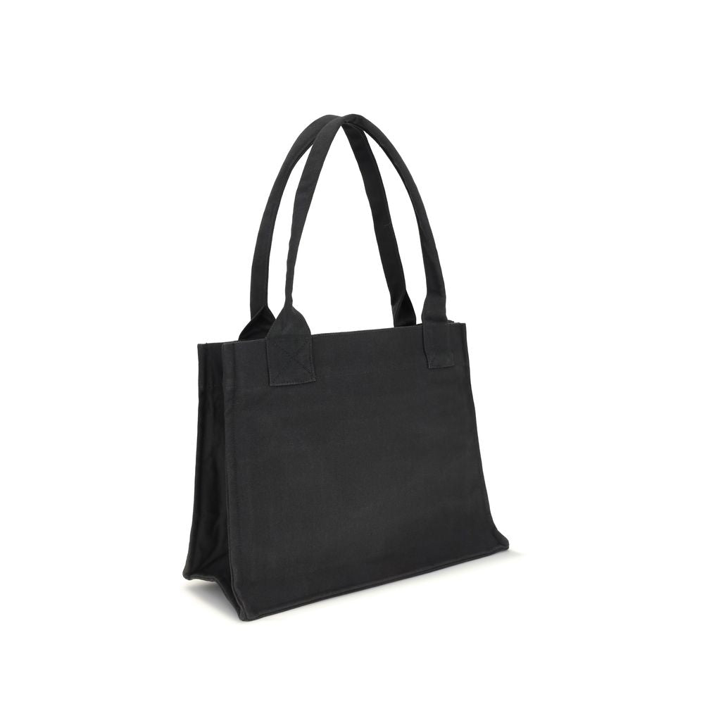Black Cotton Shoulder Bag