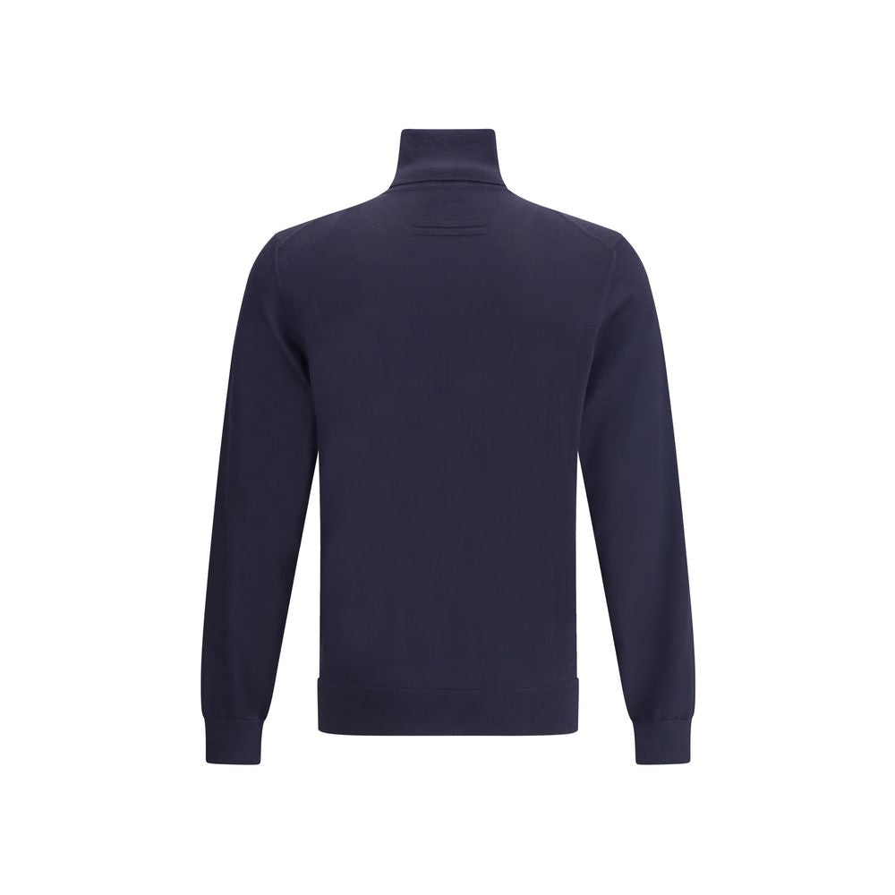 Blue Cashmere Turtleneck