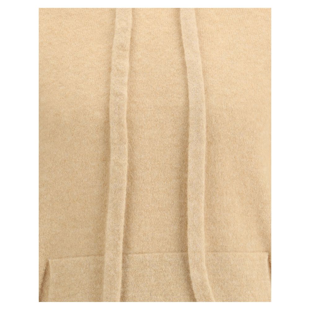 Beige Cashmere Hoodie