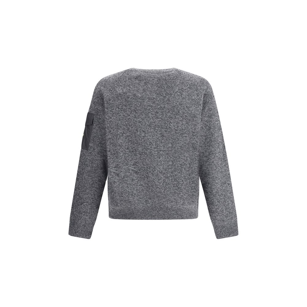 Wool mouliné and cashmere Sweater