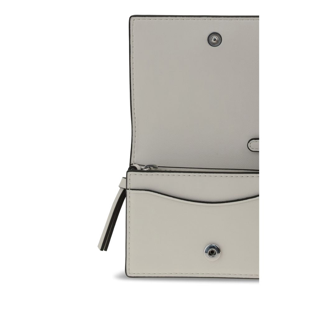 White Recycled Leather Wallet