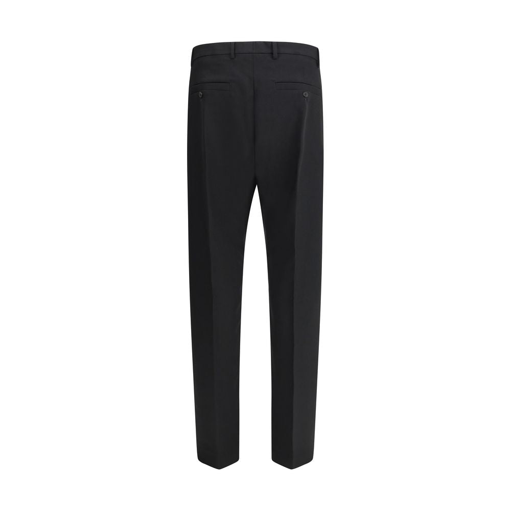 Black Fleece Wool Dress Pants