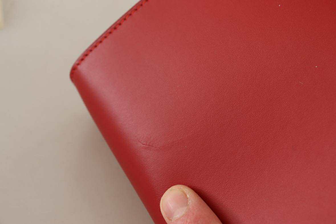 Red Leather Mini Crossbody Gold Hardware Rosso Papavero Bag